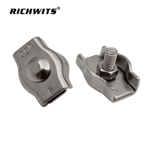 船用五金件 不锈钢 304 单钢丝绳夹 单钢丝绳十字夹