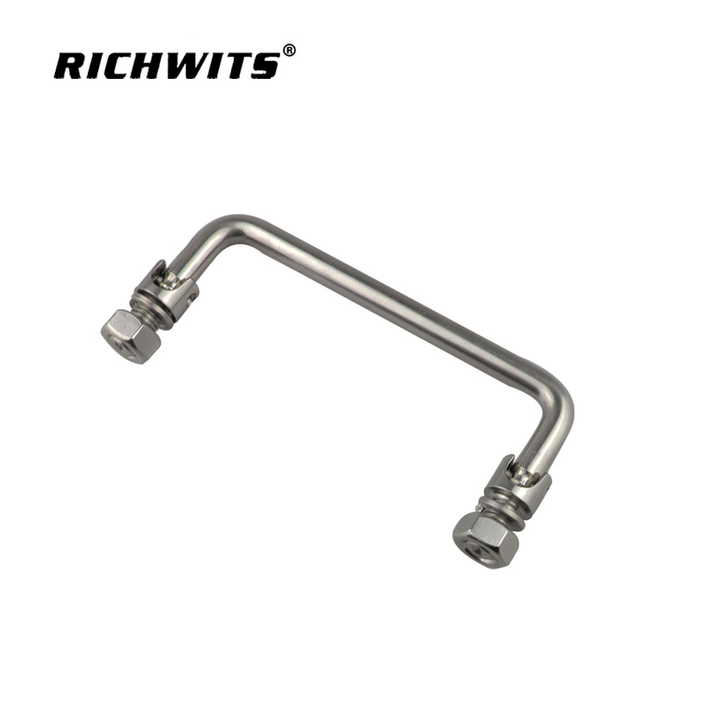  不锈钢304可转动折叠拉手 