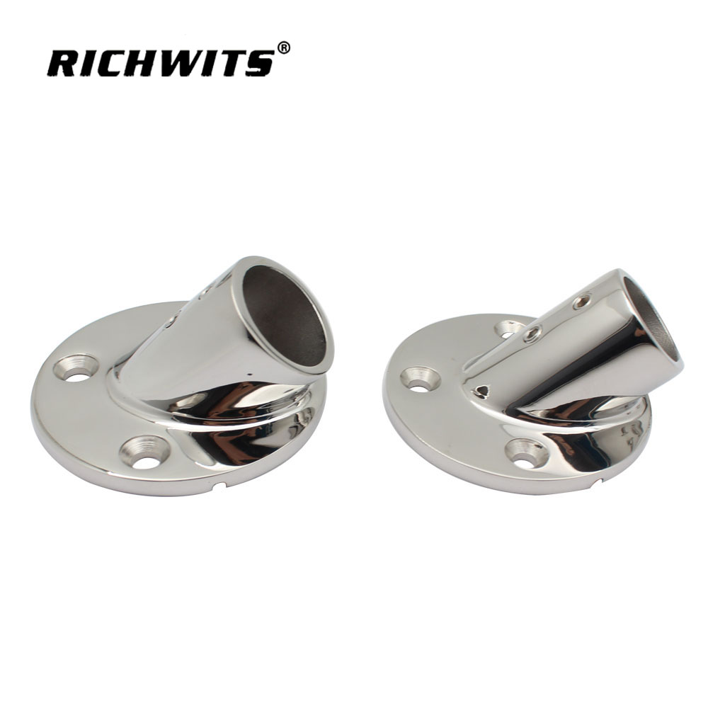 45 度船用导轨配件底座 316 不锈钢