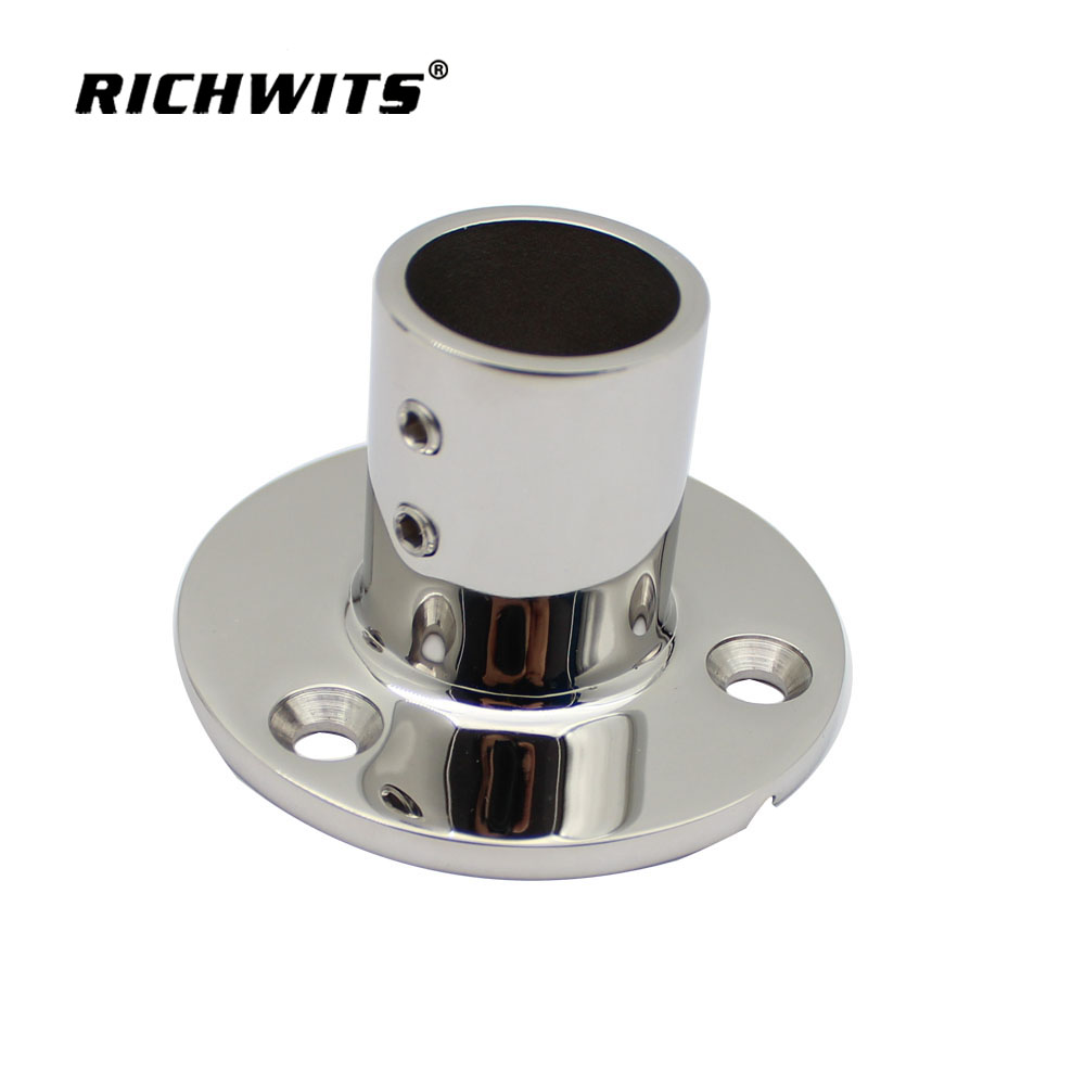  316不锈钢船用90度圆轨底座