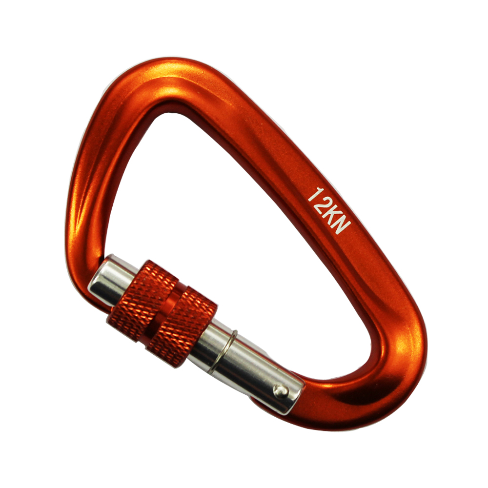  航空铝D型登山扣攀岩保险钩