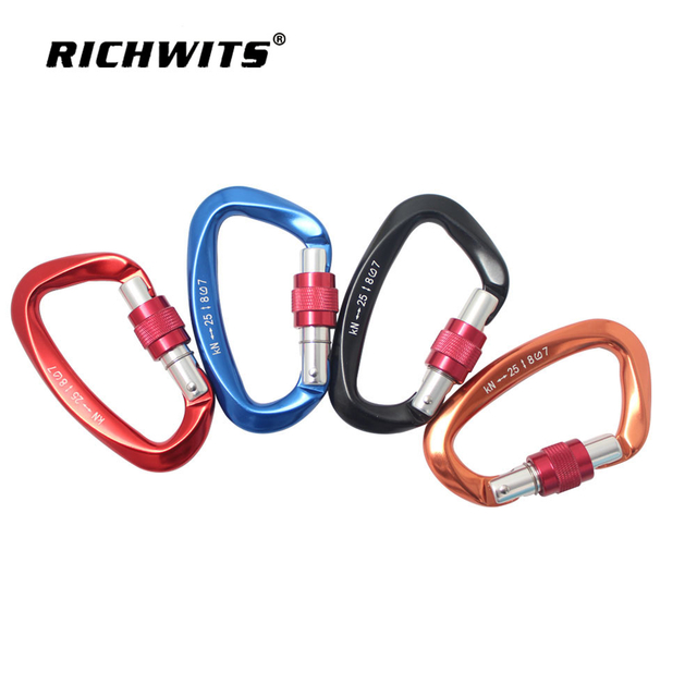 航空铝D型自动登山扣挂钩瑜伽锁