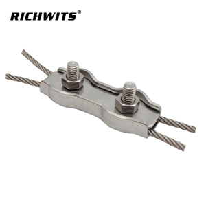 不锈钢双相钢丝绳夹电缆夹双相夹具钢丝电缆夹