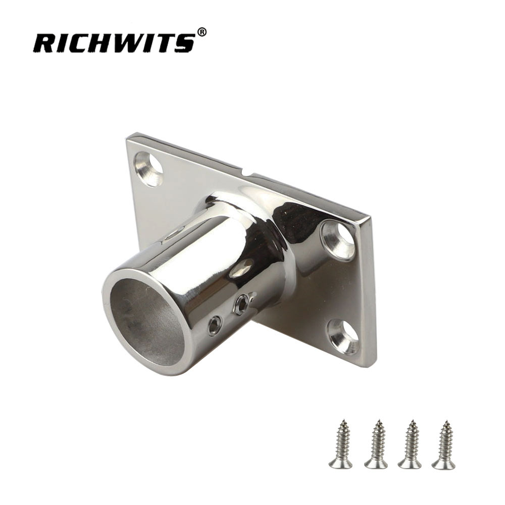  船用五金件不锈钢 316 90 度导轨底座适用于船用游艇 