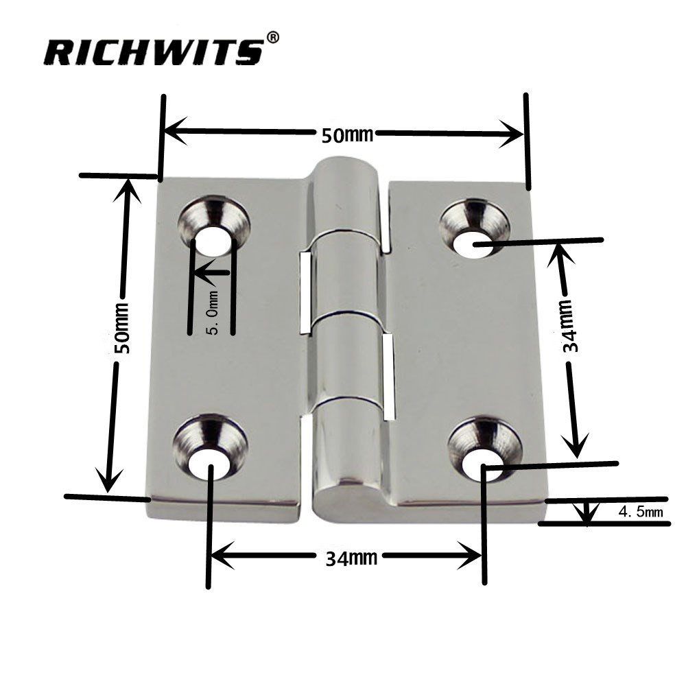 镜面抛光304不锈钢游艇铰链