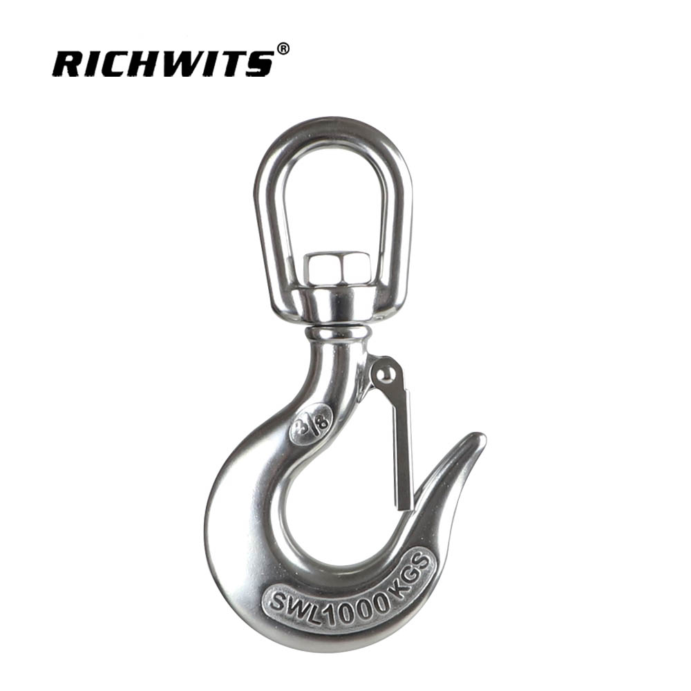不锈钢旋转眼滑行起重机链钩