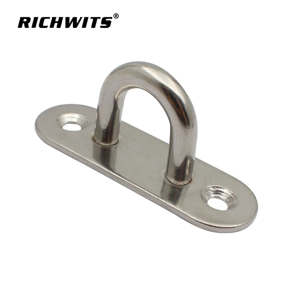 不锈钢椭圆形垫眼椭圆形眼平板天花板挂钩 