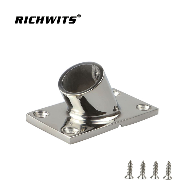  不锈钢 316 船用配件 60 度导轨底座 