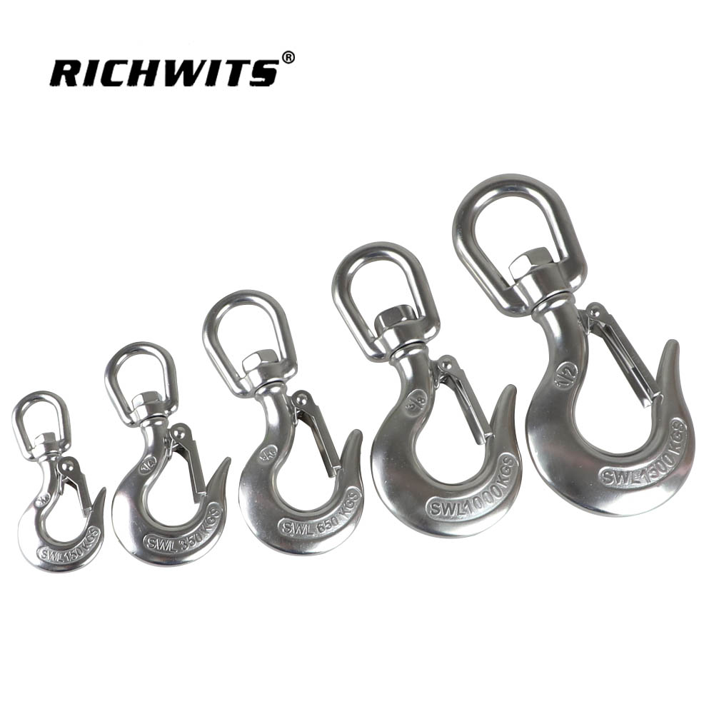 不锈钢旋转眼滑行起重机链钩