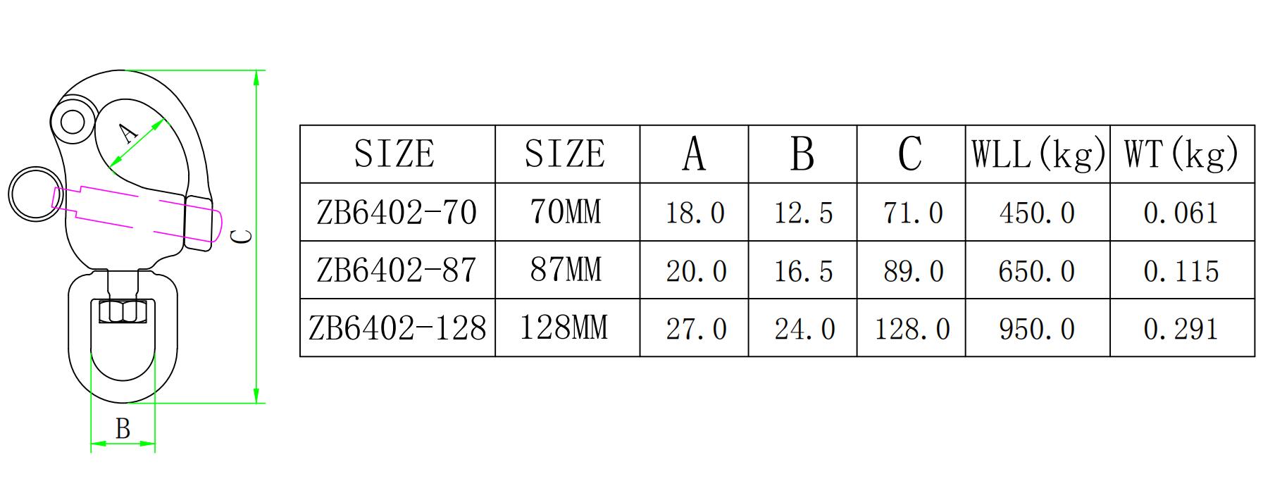索具旋转眼卡扣卸扣