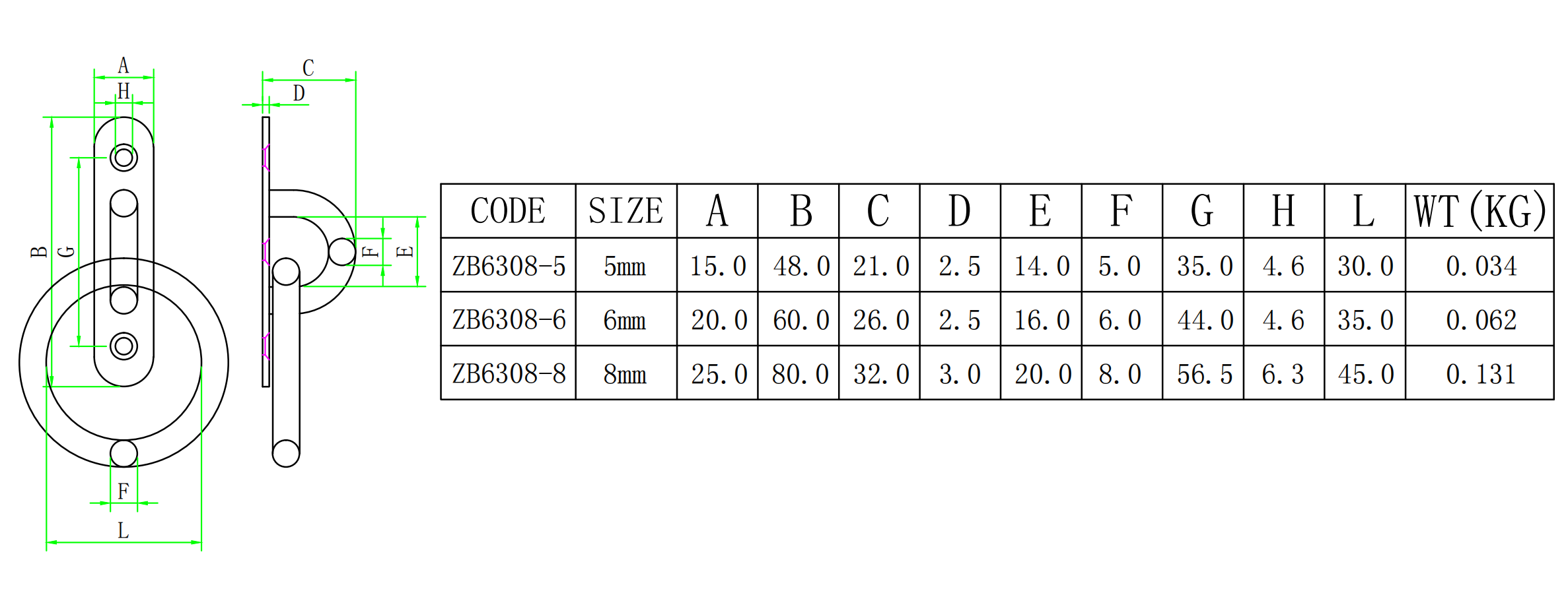 抛光304 316不锈钢长方形垫眼