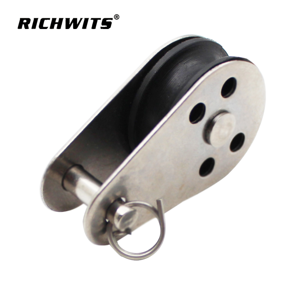 钢丝绳挂线拖轮 SS304 滑轮组