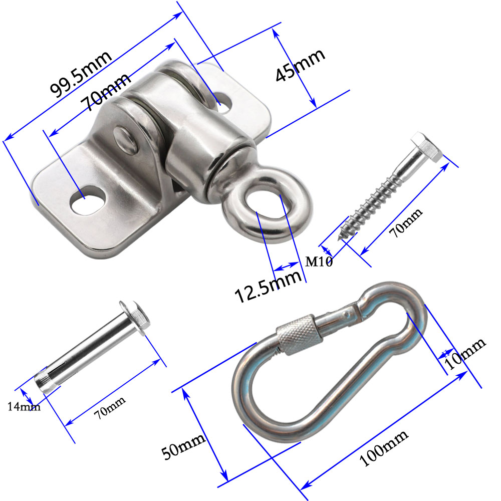 ZB4005 ZBH05旋转板圈秋千架-尺寸图