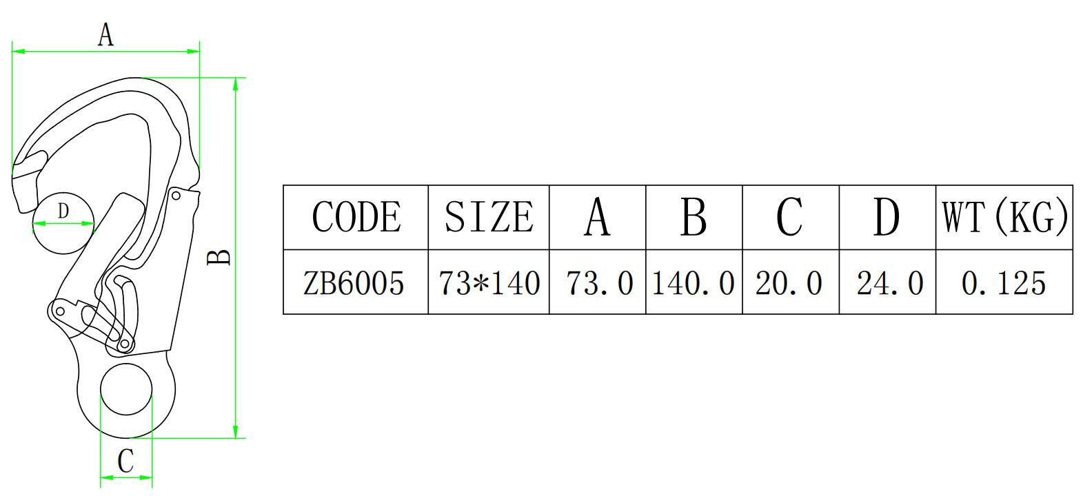 7075D 铝制户外登山登山扣