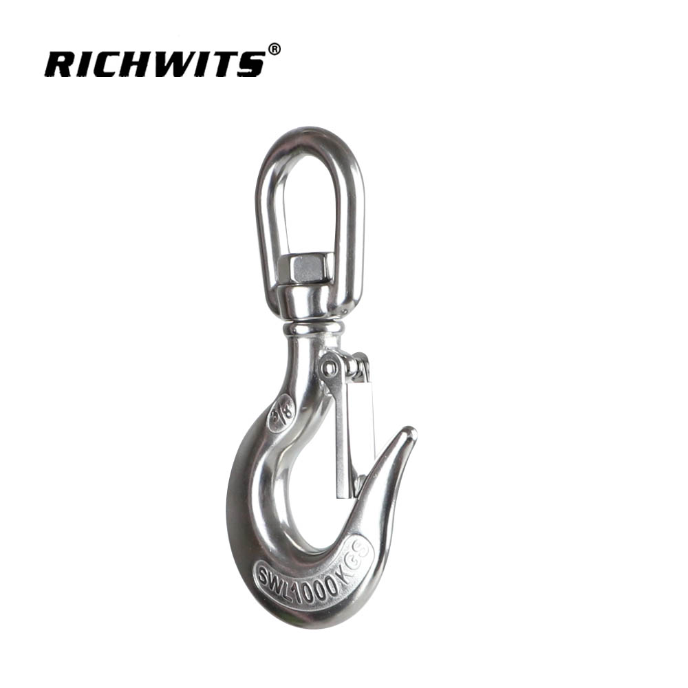 不锈钢旋转眼滑行起重机链钩
