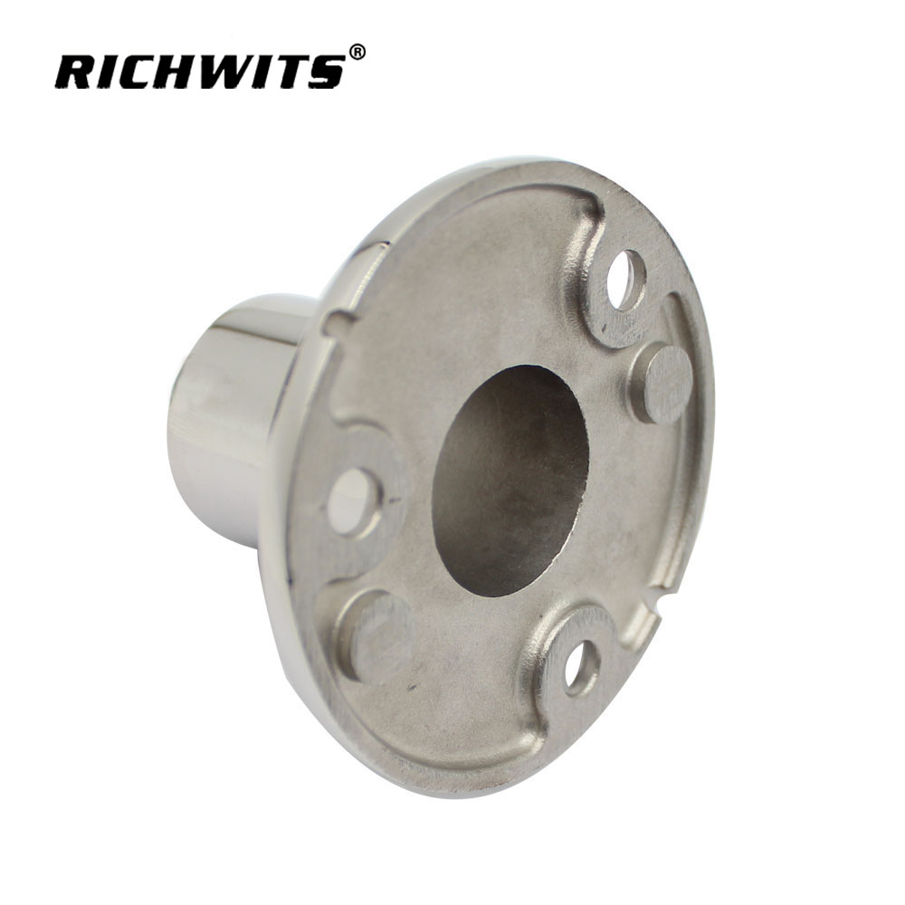  316不锈钢船用90度圆轨底座