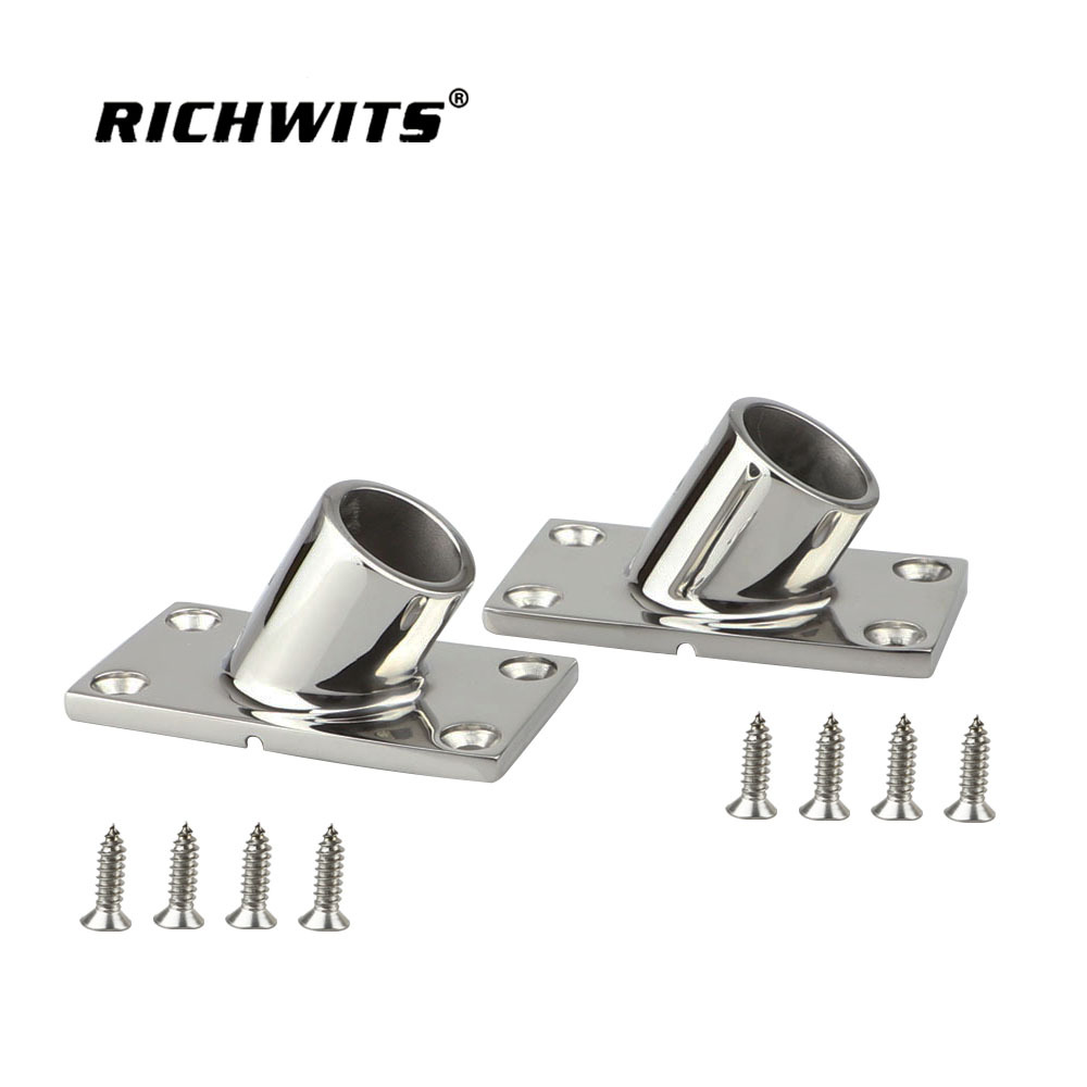  不锈钢 316 船用配件 60 度导轨底座 