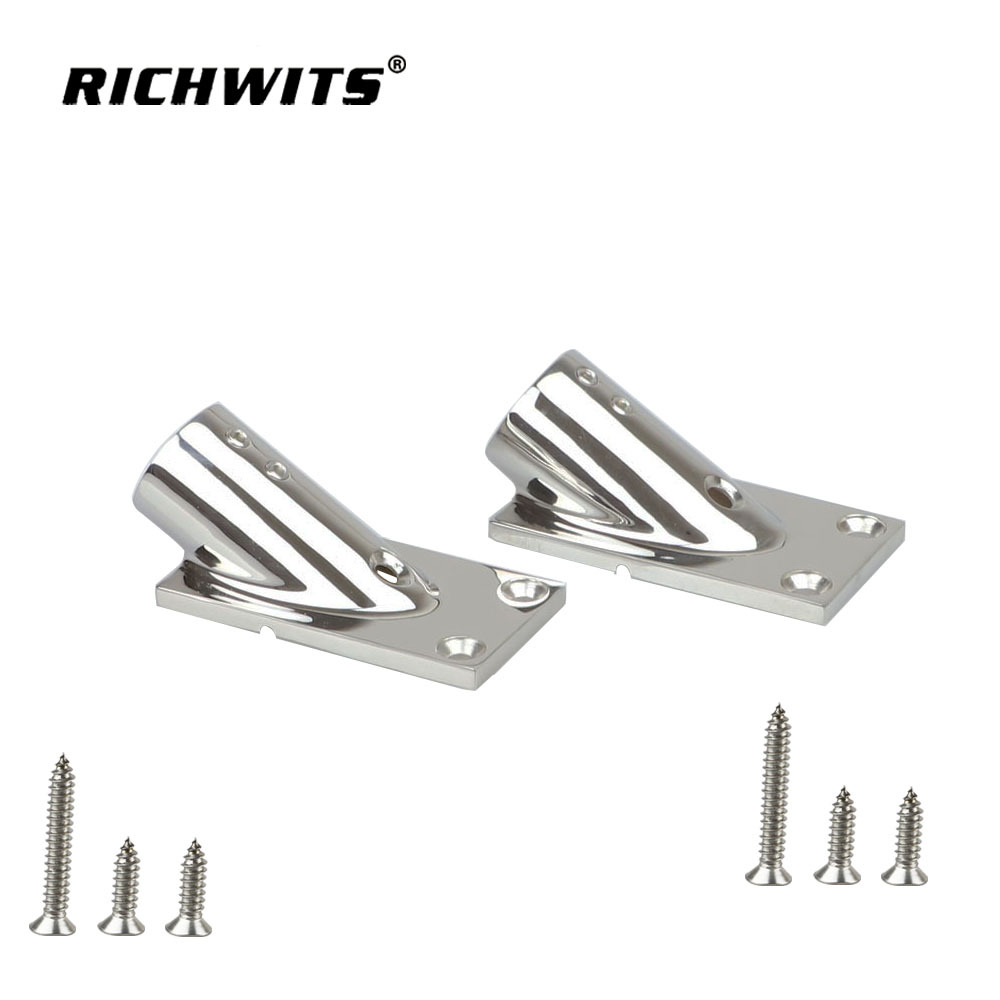  船舶游艇 316 不锈钢船用 30 度导轨底座 