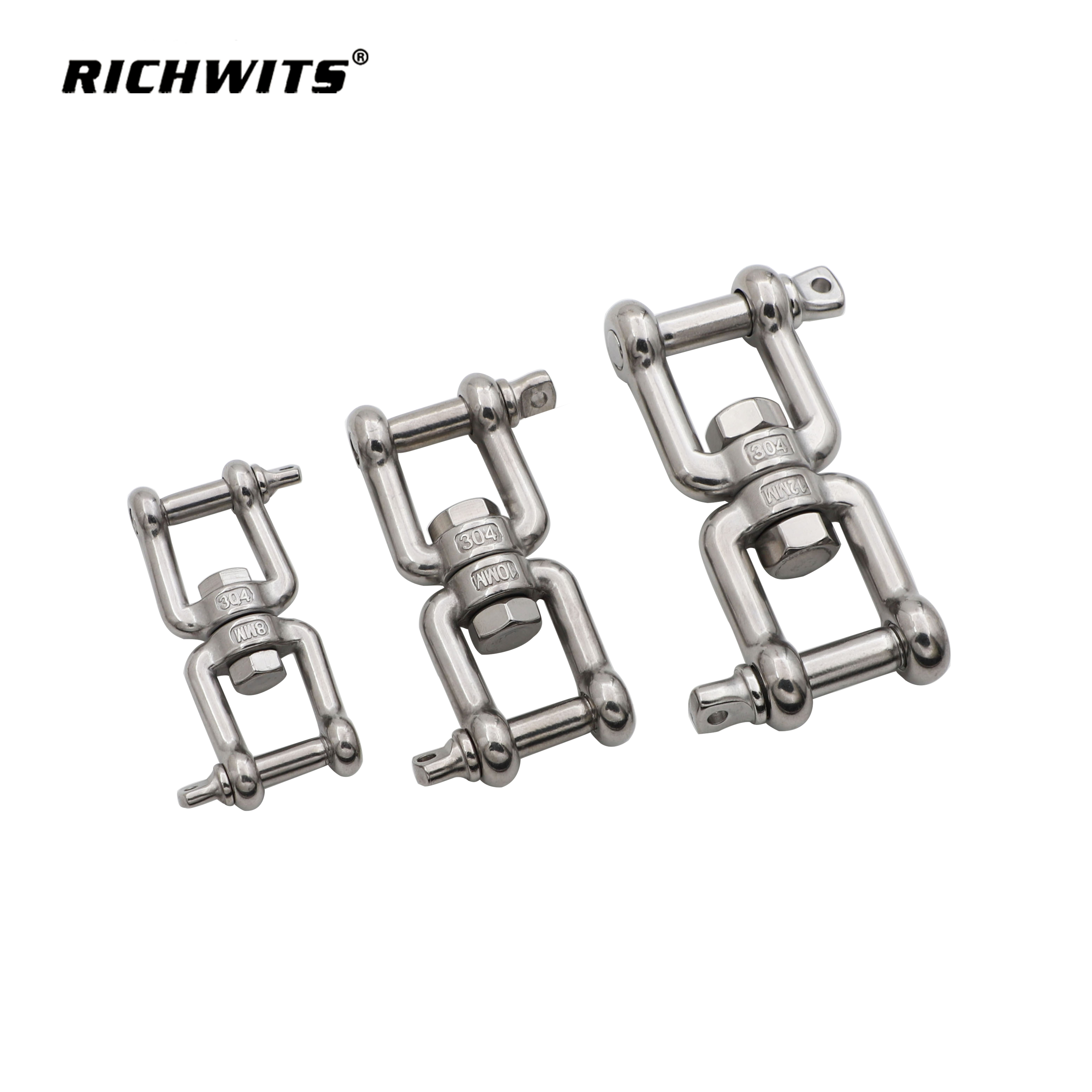 索具硬件不锈钢钳口和钳口旋转装置 4mm-20mm