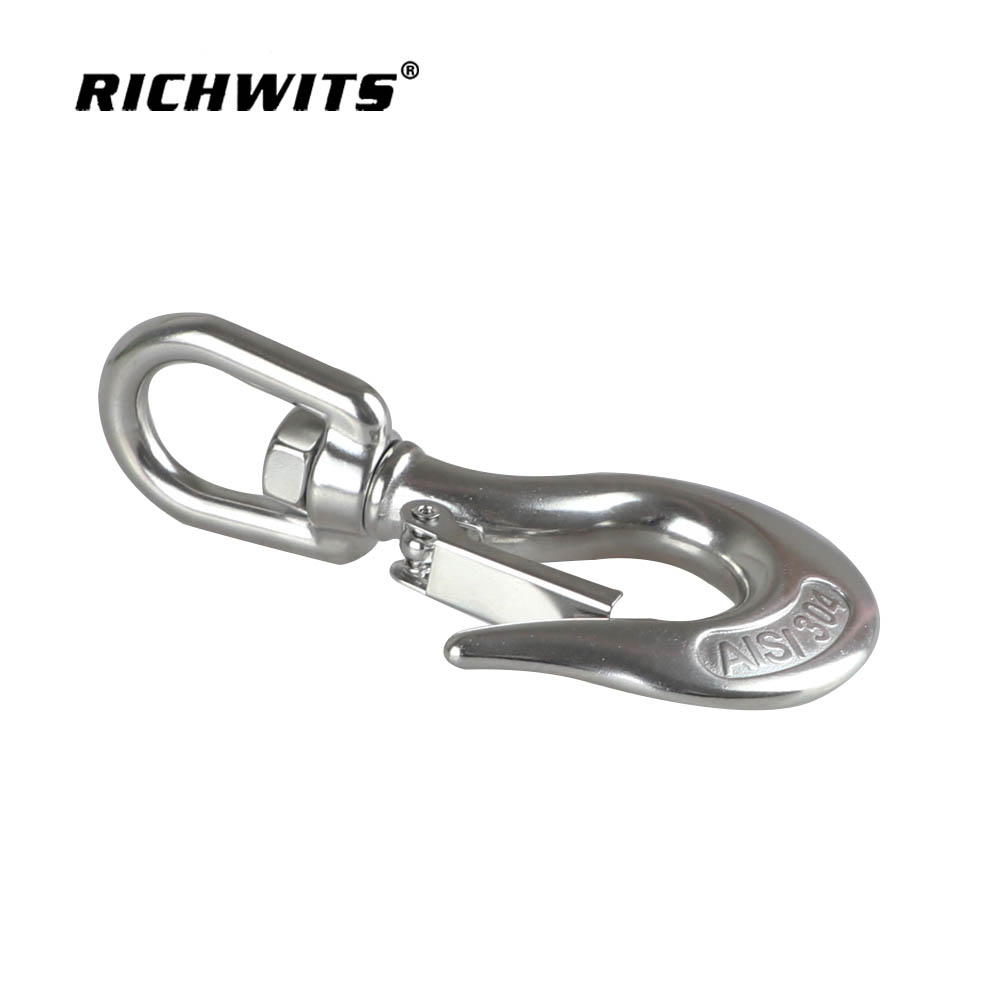 不锈钢旋转眼滑行起重机链钩