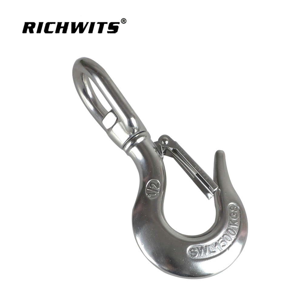 不锈钢旋转眼滑行起重机链钩