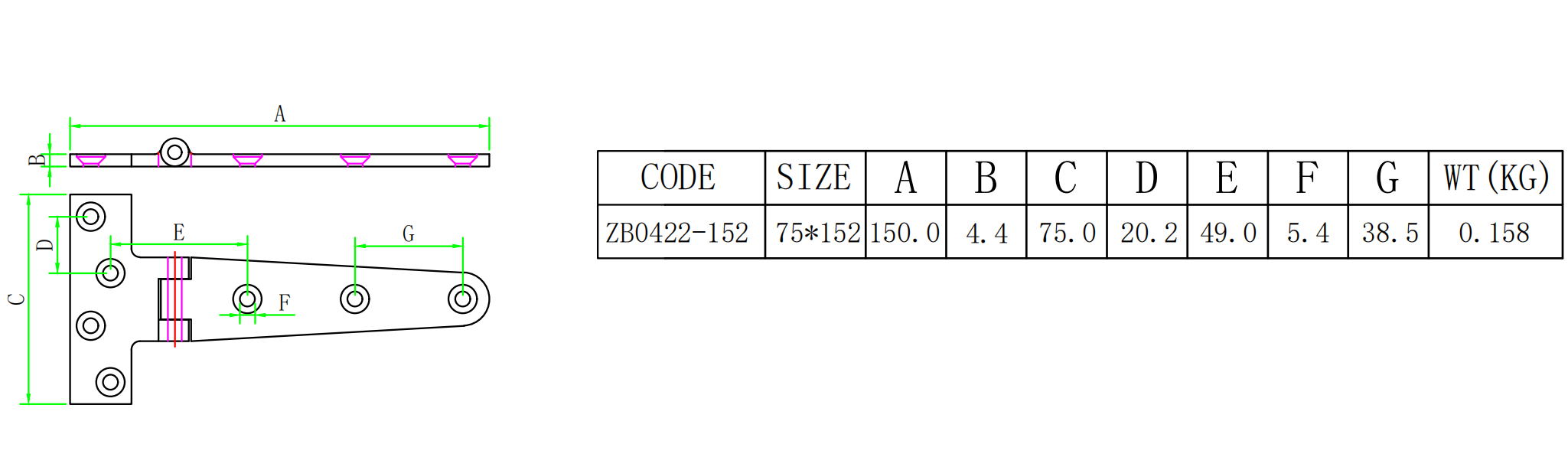 ZB0422尺寸